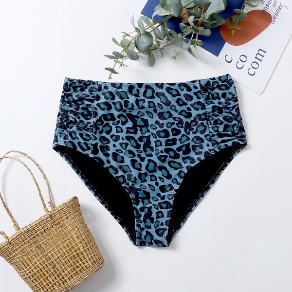 

Leopard Ruched Bikini Panty, Multicolor