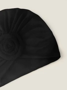 Mũ khăn xếp trơn - màu đen - Xem 3