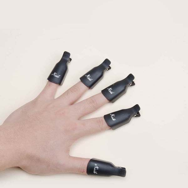 

5pcs Nail Polish Remover Clip, Black