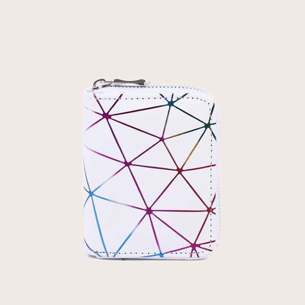 

Geometric Pattern Small Wallet, Multicolor
