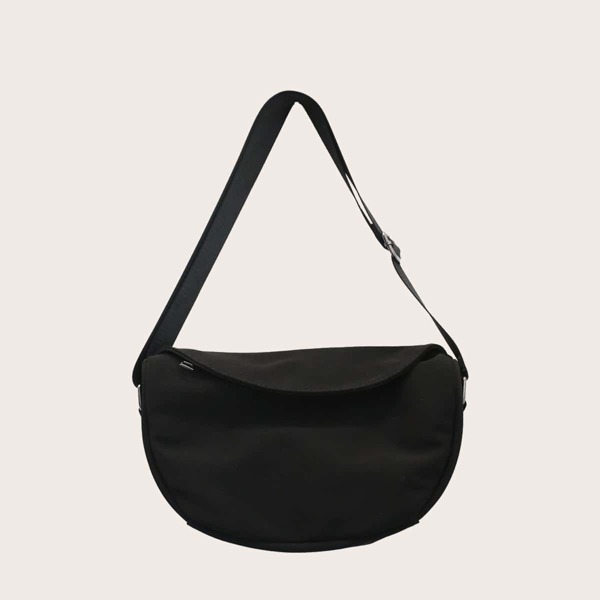 

Men Minimalist Crossbody Bag, Black