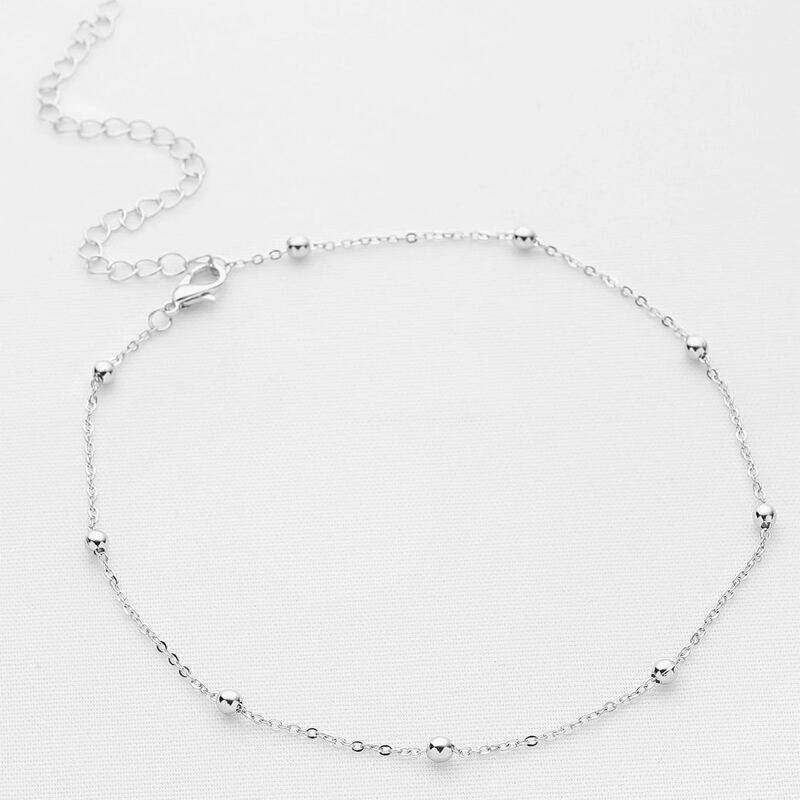 

Ball Chain Choker, Silver