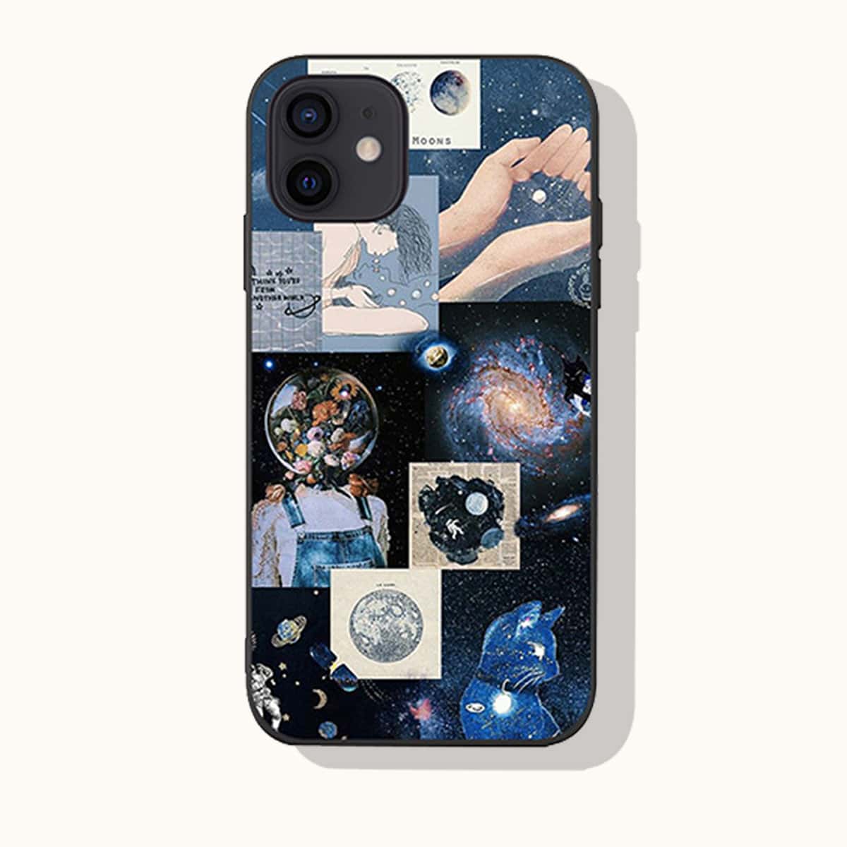 

Mix Pattern Phone Case, Multicolor