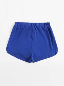 SHEIN Tie Front Dolphin Shorts