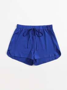 SHEIN Tie Front Dolphin Shorts