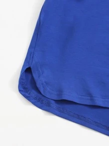 SHEIN Tie Front Dolphin Shorts