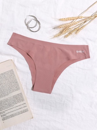 سروال داخلي رفيع بجرافيك عبارة