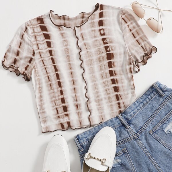 

Lettuce Trim Tie Dye Top, Multicolor