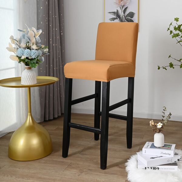 

Plain Stretchy Chair Cover, Camel