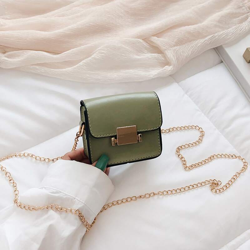 

Mini Chain Crossbody Bag, Green