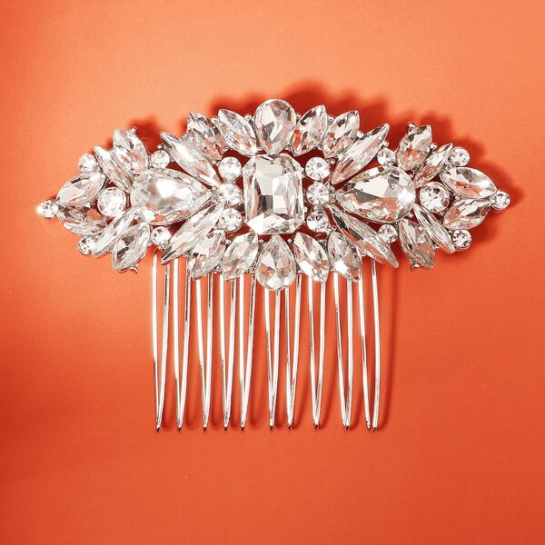 

Rhinestone Decor Hair Pin, Silver