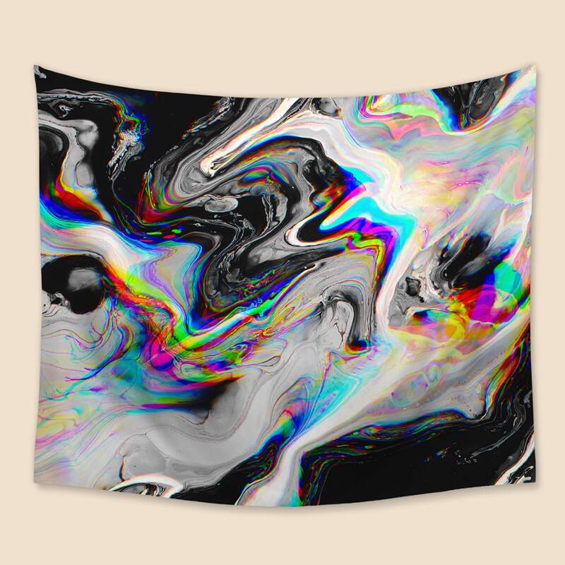 

Holographic Print Tapestry, Multicolor