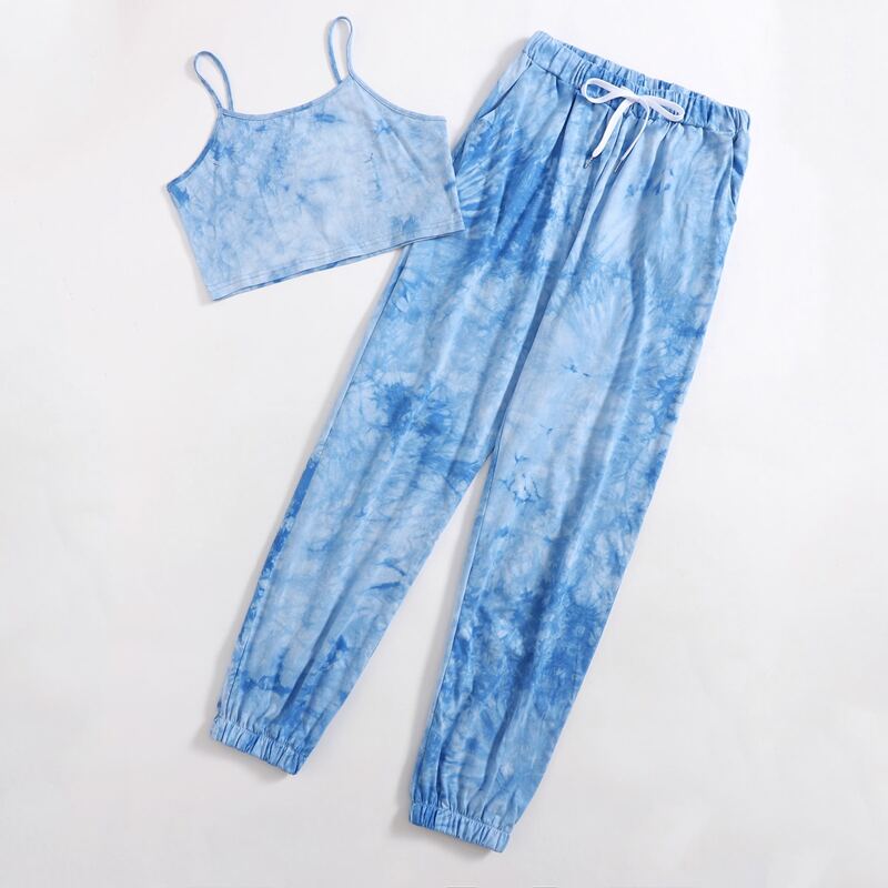 

Tie Dye Cami & Sweatpants, Blue