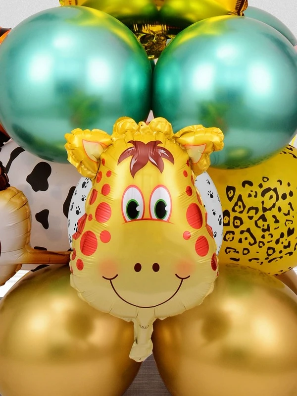 26 Pieces Set De Ballons D Anniversaire A Animal Mode En Ligne Shein France