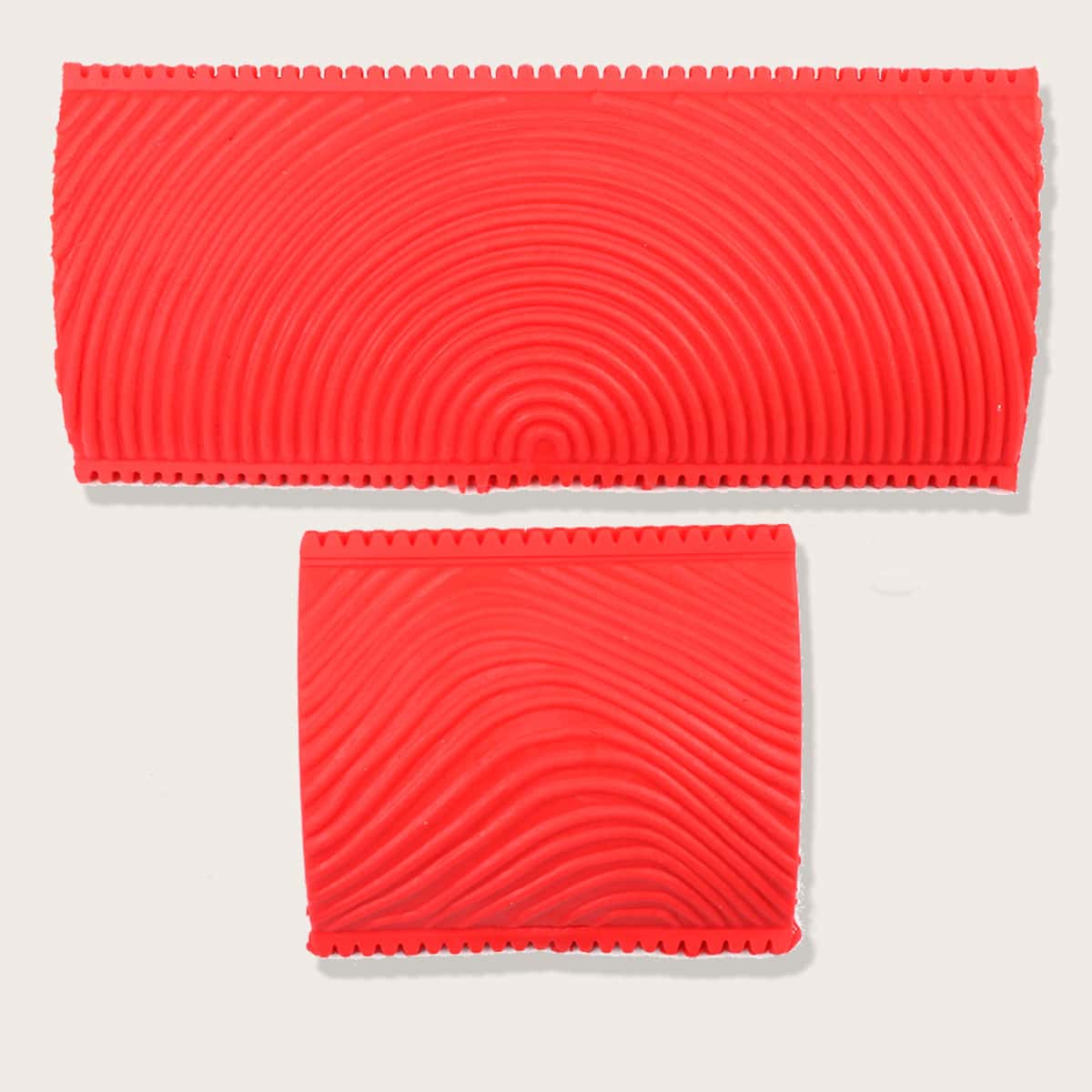 

2pcs Imitation Rubber Wood Grain Paint Tool, Red