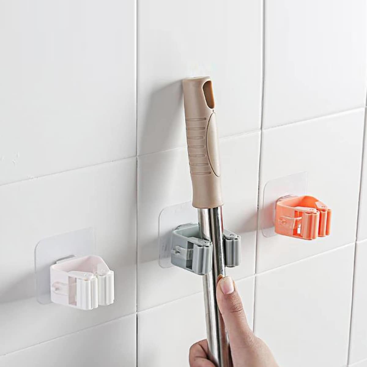 

1pc Random Wall-mounted Mop Hook, Multicolor