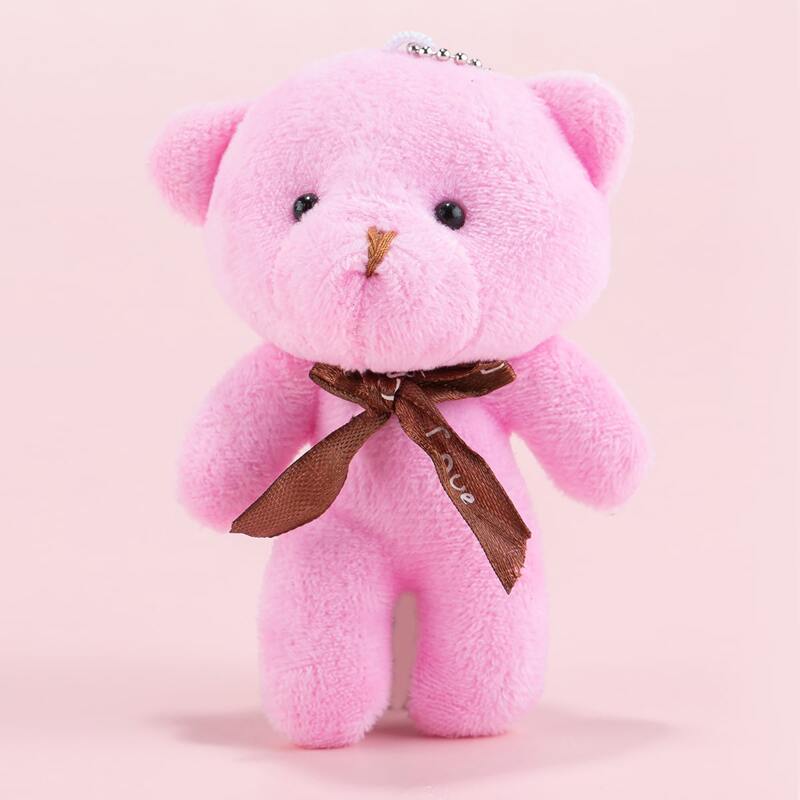 

Cartoon Bear Bag Charm, Pink