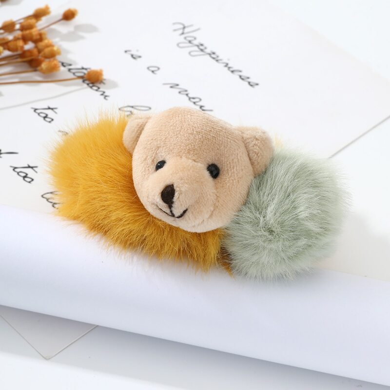 

Bear Decor Fluffy Scrunchie, Multicolor