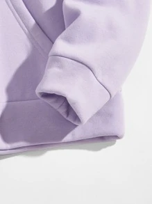 Manfinity VCAY Men Patched Detail Pocket Front Hoodie - Lilac Purple - View 3