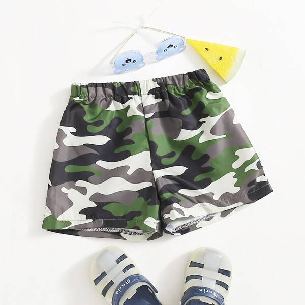 

Toddler Boys Camo Print Swim Shorts, Multicolor