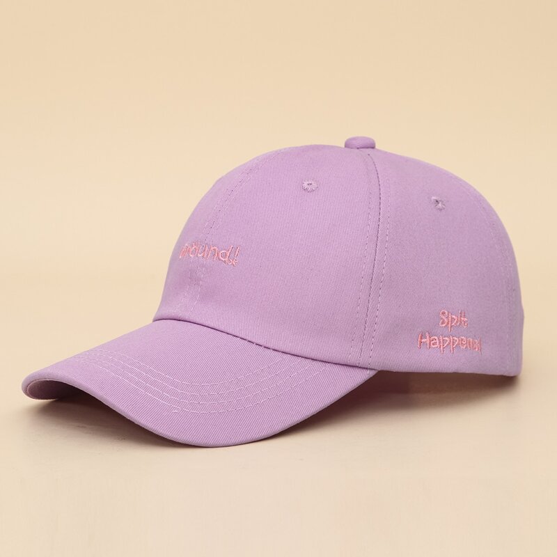 

Letter Embroidery Baseball Cap, Purple