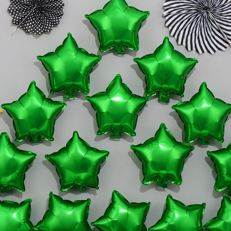 

50pcs Star Shaped Balloon, Green