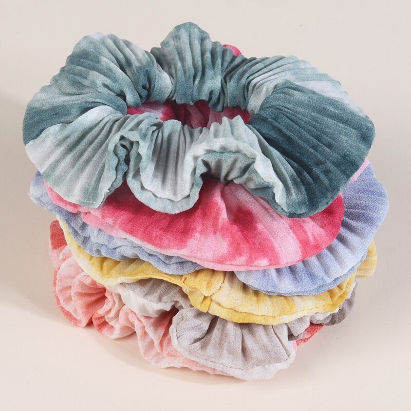 

3pcs Random Tie Dye Scrunchie, Multicolor