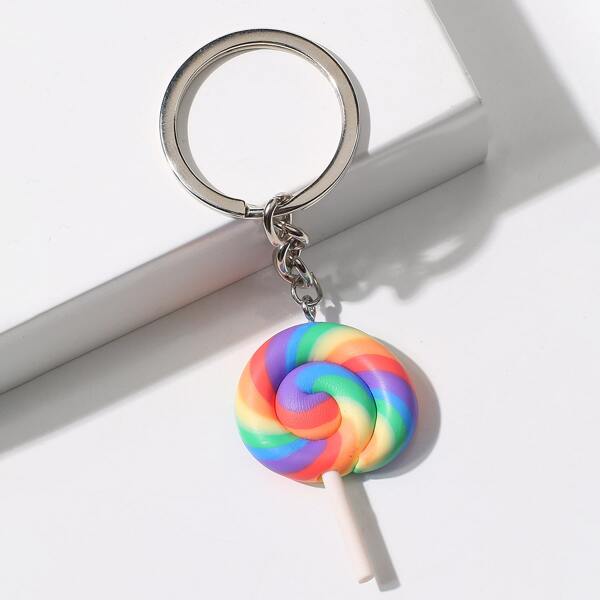 

Lollipop Charm Keychain, Multicolor