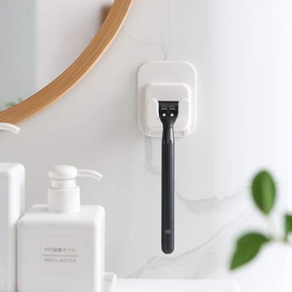 

1pc Solid Shaver Holder, White