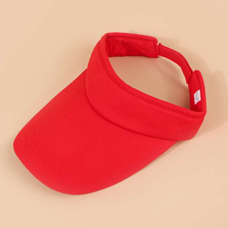 

Solid Visor Hat, Red