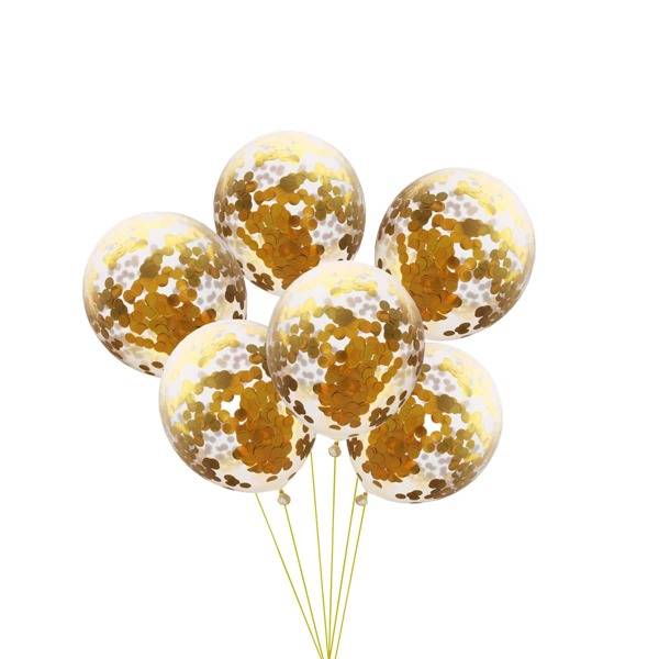 

5pcs Sequin Balloon, Gold