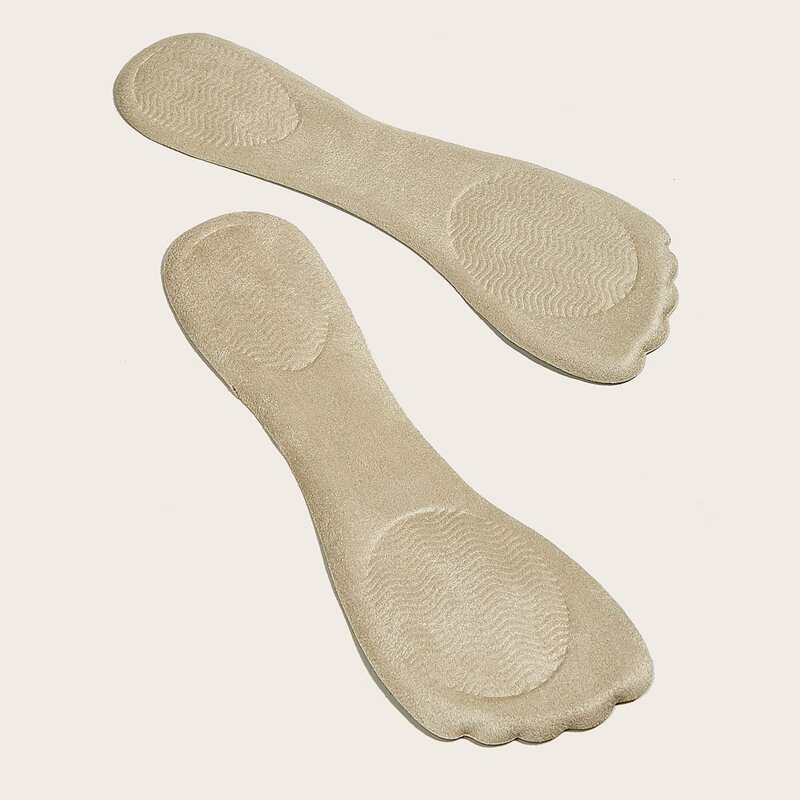 

1pair Self-adhesive Anti-slip Foot Pad, Beige
