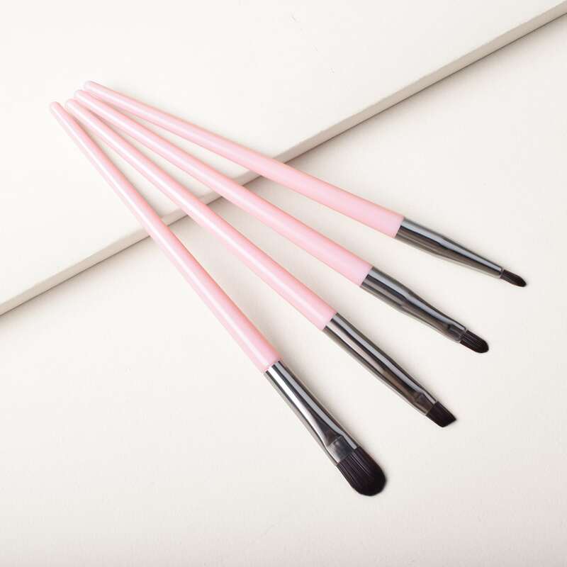 

4pcs Makeup Brush Set, Pink