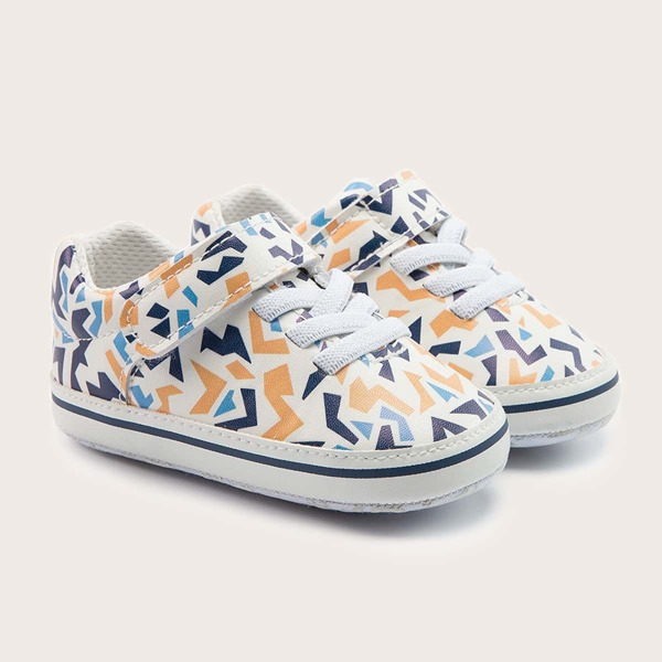

Baby Boy Velcro Strap Graphic Sneakers, Multicolor