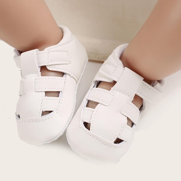 

Baby Boy Velcro Strap Gladiator Sandals, White
