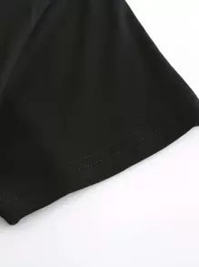 Chiquease Moon And Mountain Print Tee - Black - View 4