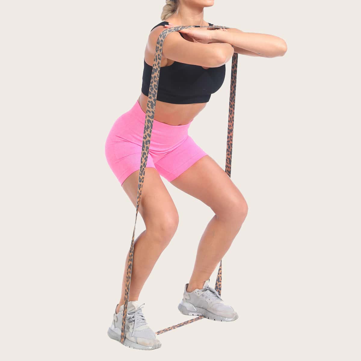 

Leopard Print Buttocks Workout Resistance Band, Multicolor