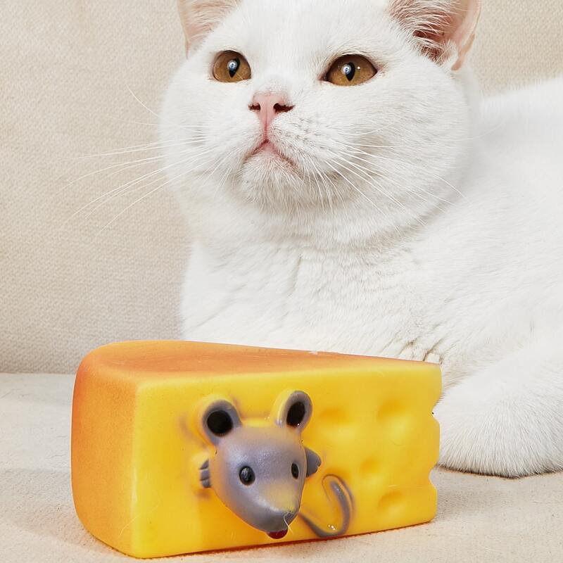 

Cheese Design Pet Sound Toy, Yellow