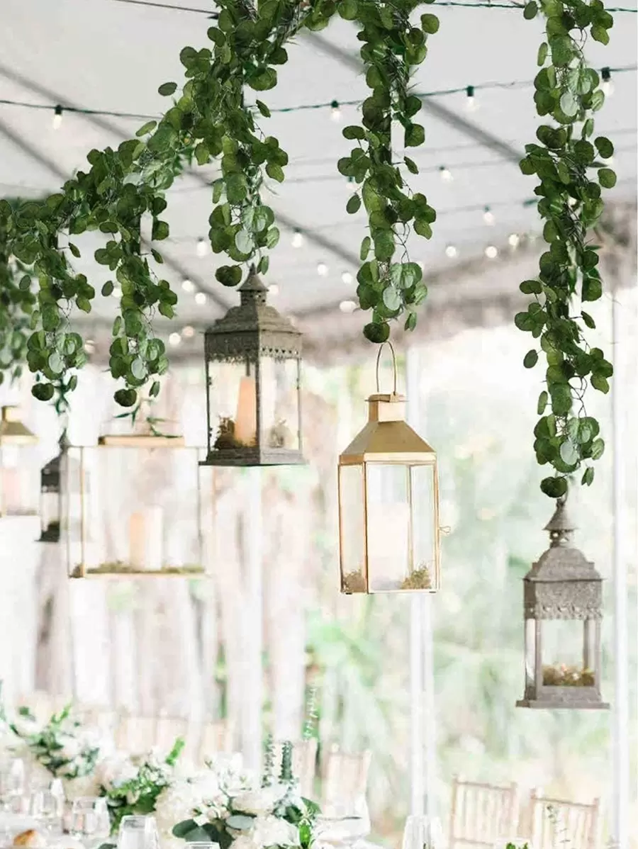 SHEIN 1 bucată frunze artificiale, plante false, decor de toamnă, cameră, birou, decor de grădină, lucruri pentru decorarea camerei Crăciun pentru cadouri de sărbători