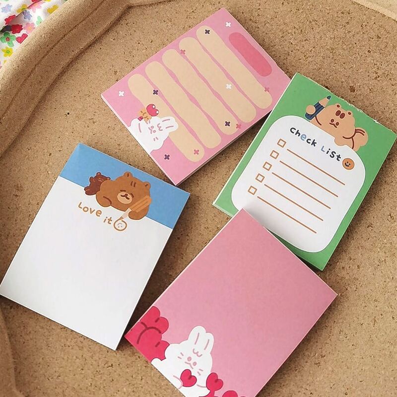 

1pack Cartoon Graphic Random Memo Pad, Multicolor