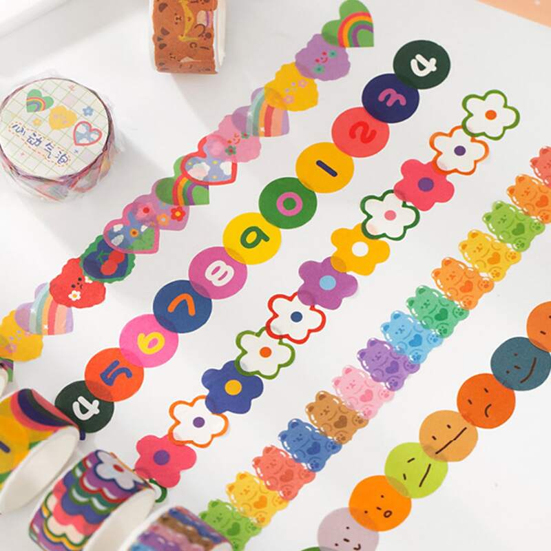 

1roll Cartoon Graphic Random Sticker, Multicolor