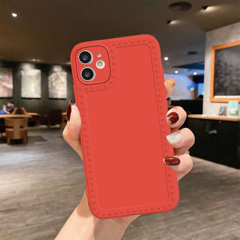 

Star Detail iPhone Case, Red