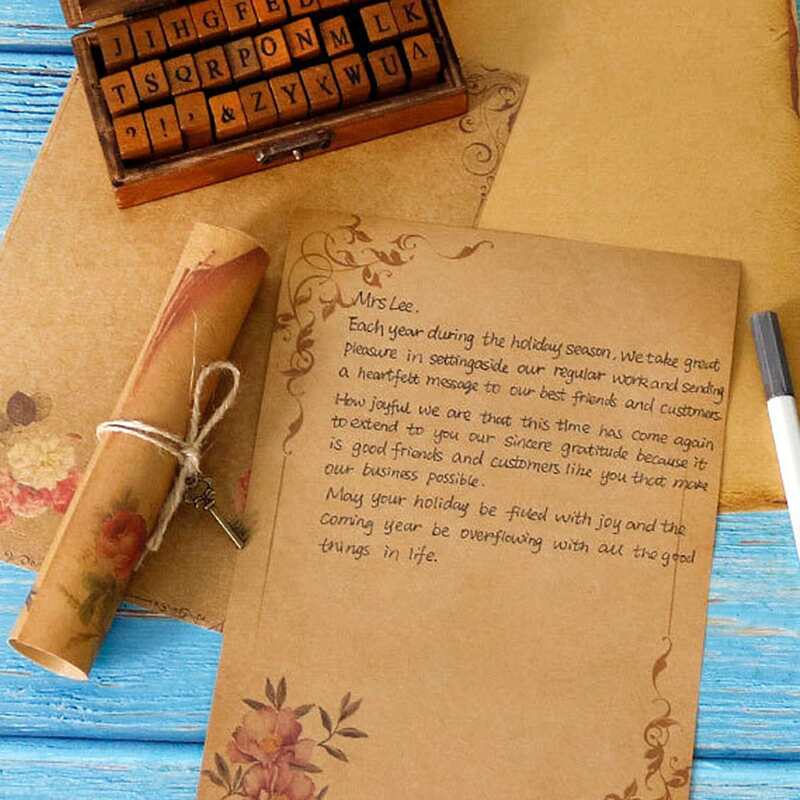 

8sheets Floral Pattern Writing Paper, Multicolor