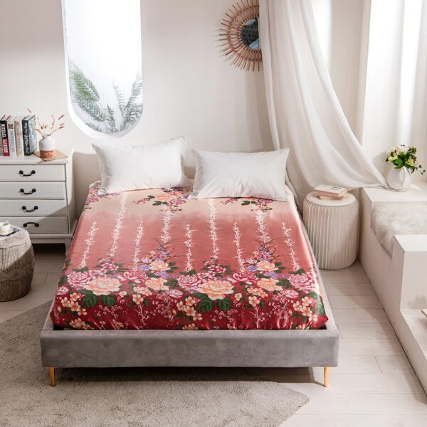 

Flower Print Fitted Sheet, Multicolor