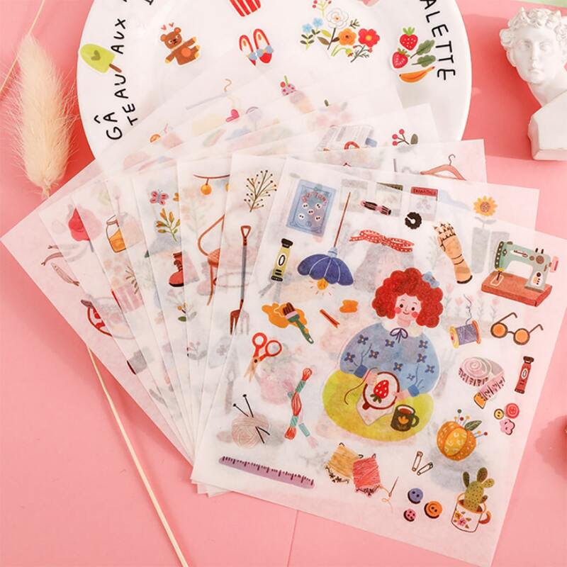 

1sheet Cartoon Graphic Random Sticker, Multicolor