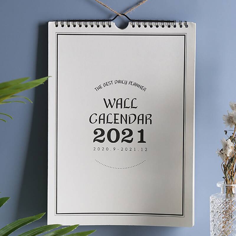 

1pc 2021 Wall Calendar, Multicolor