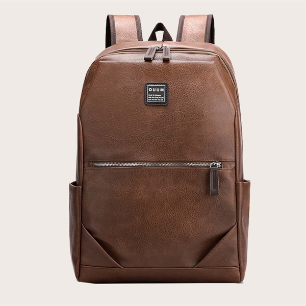 

Men Pocket Front Backpack, Brown