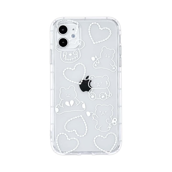 

Bear Print iPhone Case, Clear