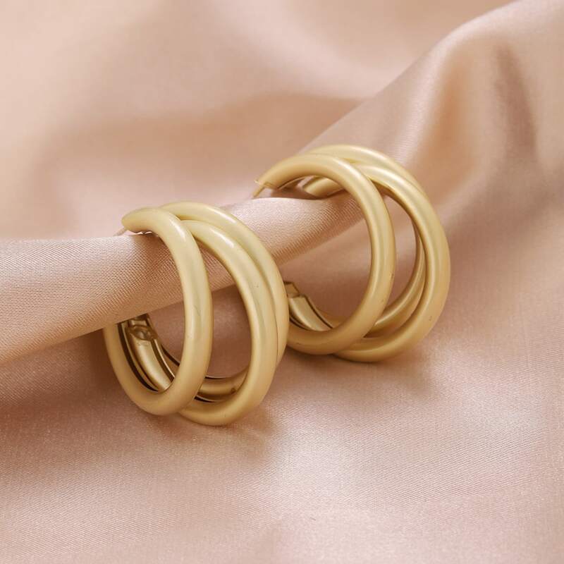 

Layered Hoop Earrings, Gold