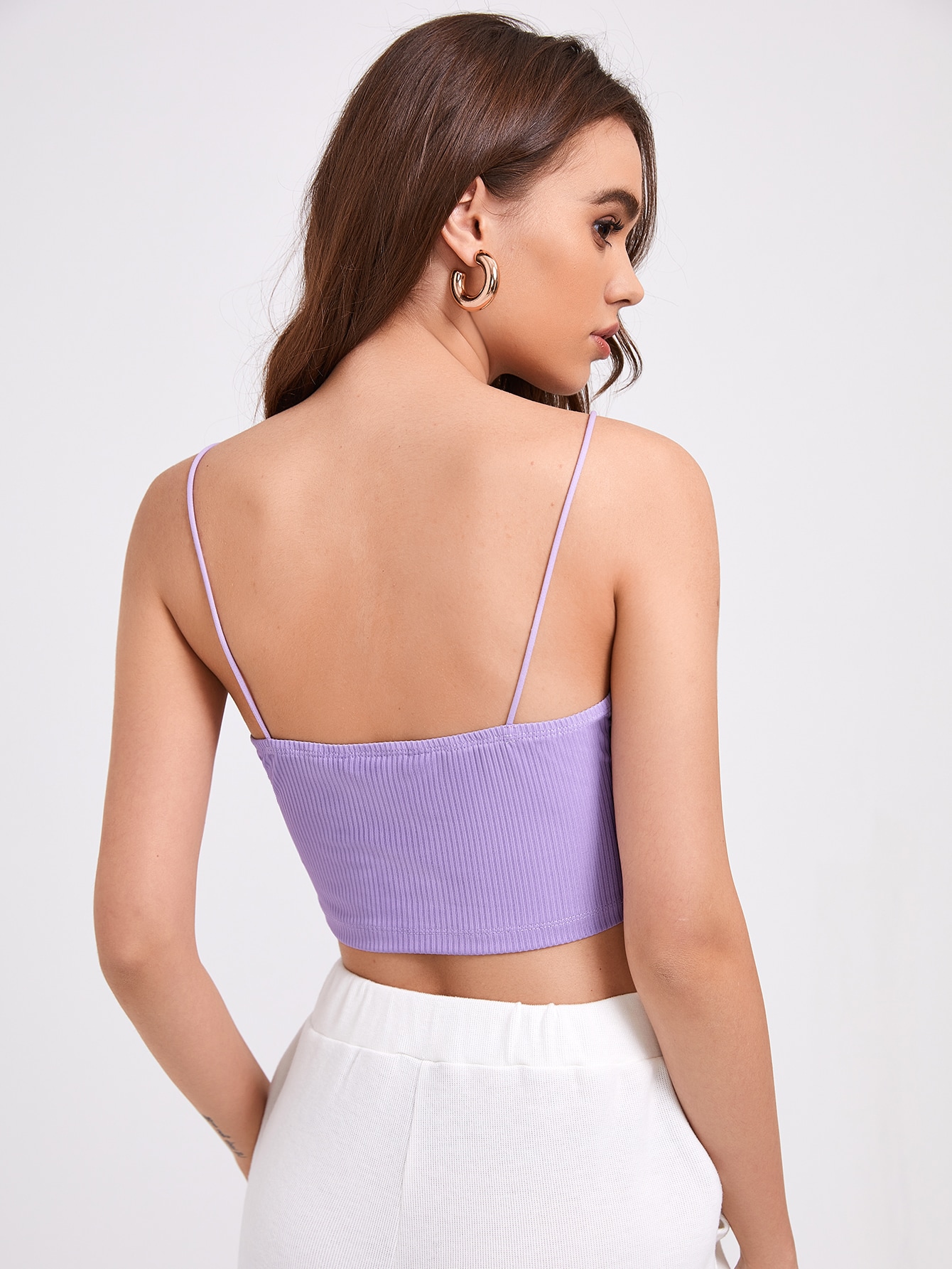 Our Rib-knit Cami Top is such a vibe - ROMWE